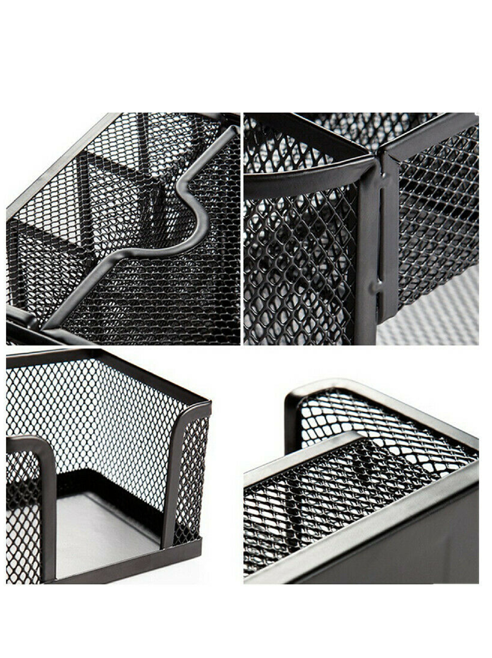 Pencil and Pen Holder Office Desk Supplies Organizer Desktop Metal Storage Mesh