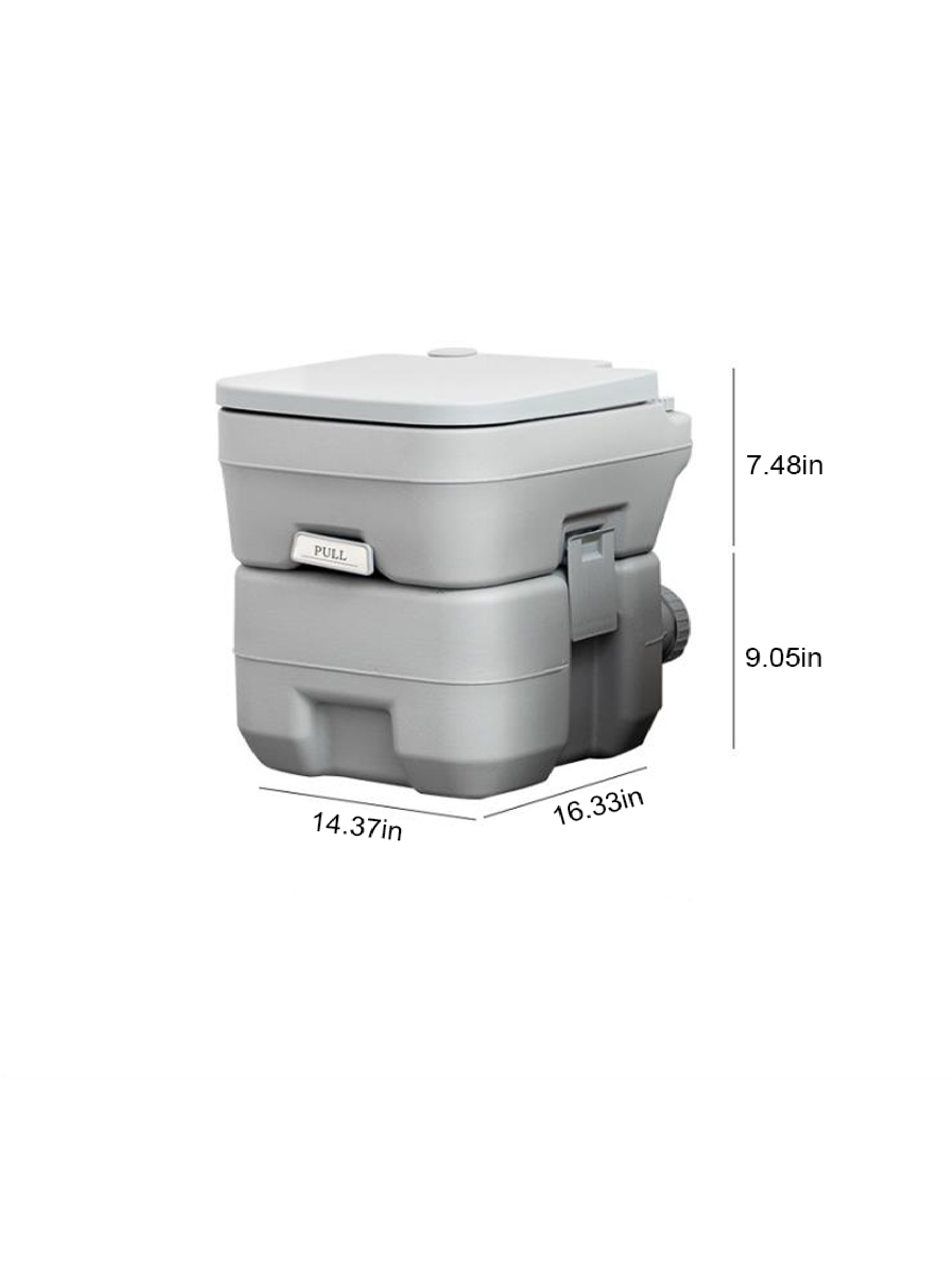 Portable Toilet Flush Travel Camping Commode Potty Outdoor/Indoor 5 Gallon 20L