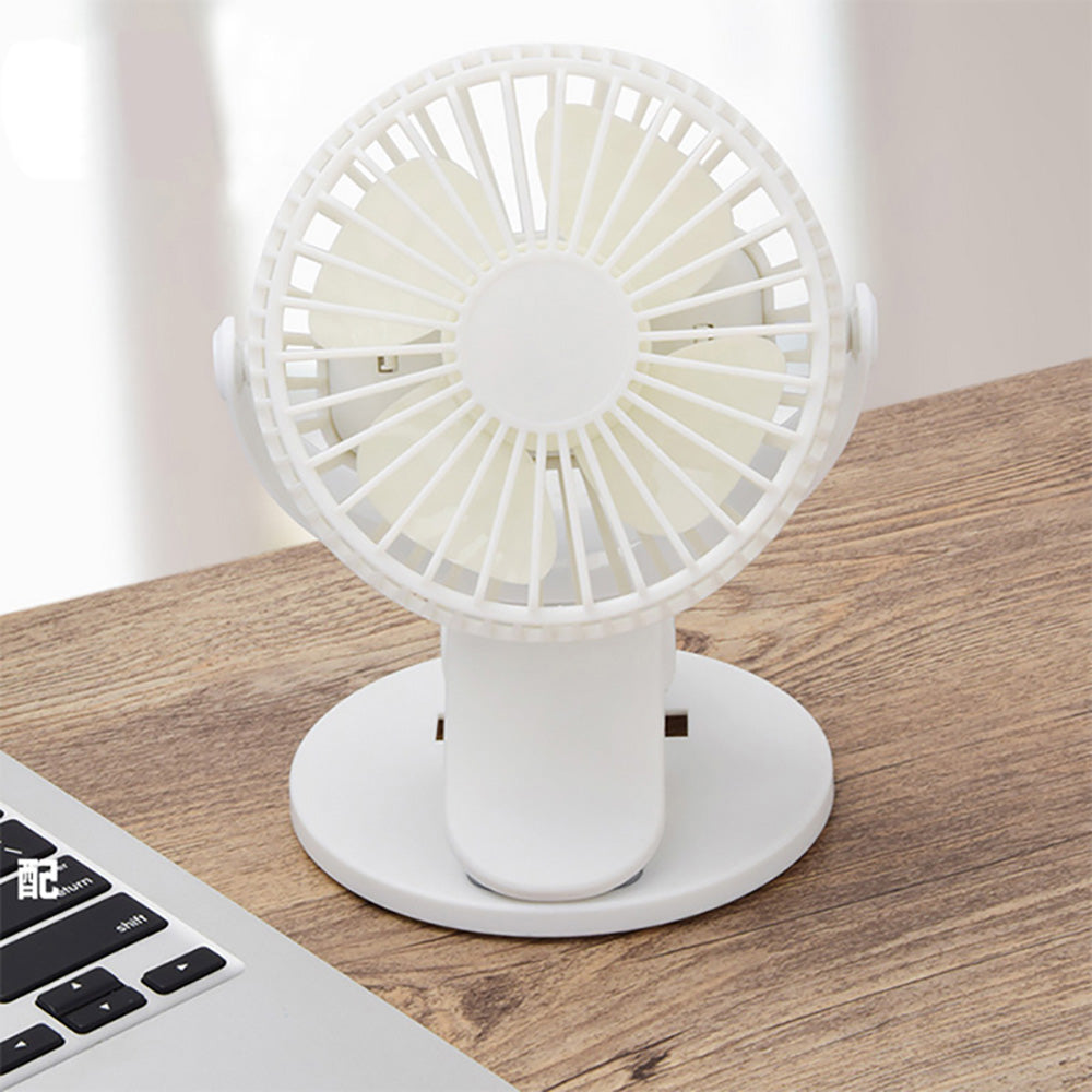 New 360 Clip Electric Rechargeable Fan Mini Desktop Adjustable Handheld Tilt