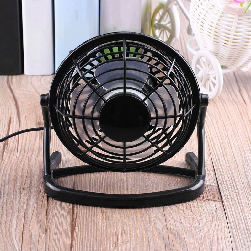 Mini USB Desk Fan Cooling Air Super Quiet Portable For Laptop Computer